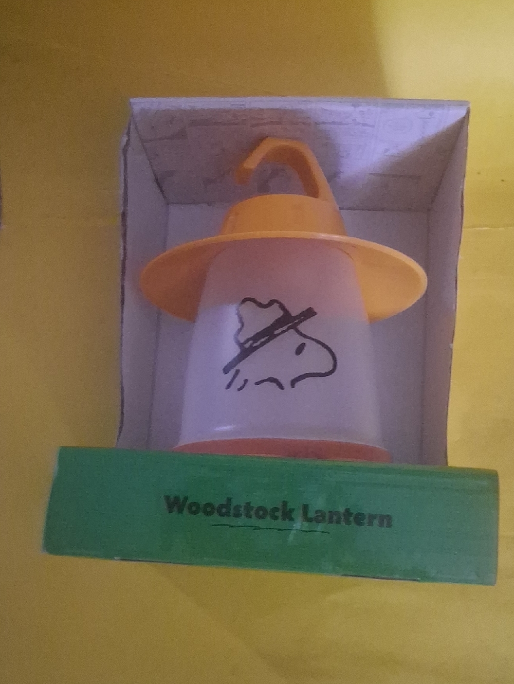 Peanuts Woodstock Lantern Box in Yellow, Green, White